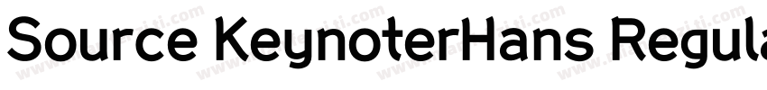 Source KeynoterHans Regular GBpc HU字体转换
